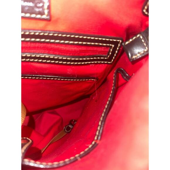 Dooney & Bourke Black Coated Canvas Shoulder Bag Logo Print Classic - Picture 14 of 15